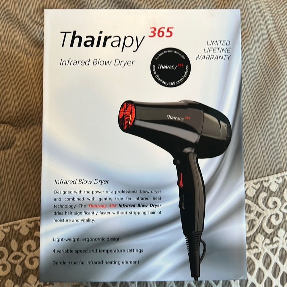 Thairapy 365 infrared blow dryer. Brand new in box.